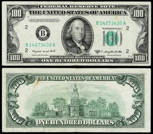 1950-C $100 DOLLAR  FEDERAL RESERVE NOTE~NEW YORK ~EXTREMELY FINE - Picture 1 of 1