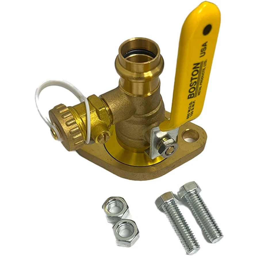 3/4" ProPress Rotating Flanged Ball Valve with Purge - Image 1 of 1