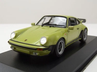 Porsche 911 Turbo 3.3 (930) 1977 Verde Metallizzato Modellino 1:43 Maxichamps - Immagine 1 di 4