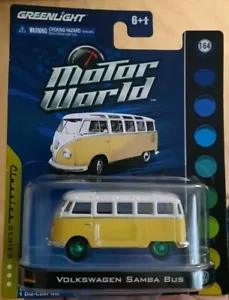 Greenlight MÁQUINA VERDE Volkswagen Samba Bus Motor World c.2010 - Imagen 1 de 10