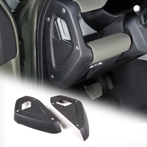 Dry Carbon Fiber Dashboard Side Panel Cover For Land Rover Defender 90 110 2020+ - Picture 1 of 24