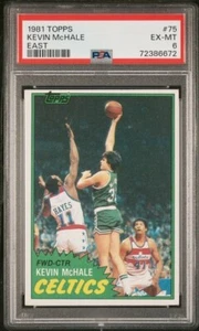 1981 Topps East KEVIN MCHALE Boston Celtics HOF RC Rookie Card # 75 Classificato PSA 6 - Foto 1 di 2