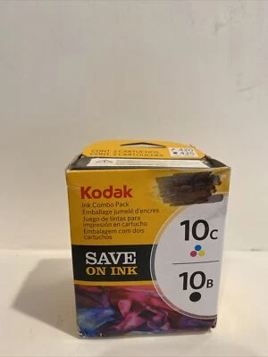 Genuine Kodak Inkjet Printer Ink Combo Pack 10C Multi-Color & 10B Black OEM 2011 - Image 1 of 4