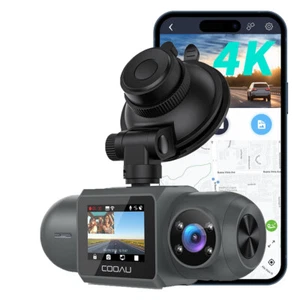 COOAU D30s Dual Dash Cam Front 4K+1440P 1080P G-Sensorfor Uber and Taxi Drivers - Picture 1 of 11