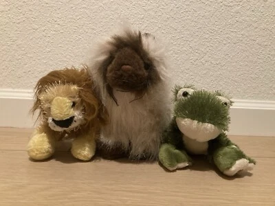 3 Webkinz Stuffed Animals: Lil ‘Kinz Lion, Himalayan Cat, And Green Frog - Image 1 of 2