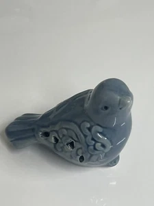 Sammlerstück Keramik hellblau realistische Vogel Figur - Bild 1 von 5