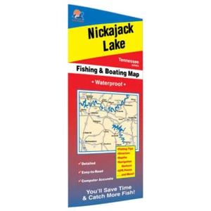 Mapa de pesca en el lago Nickajack-A405 - Imagen 1 de 1