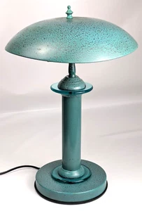 Tischleuchte Cima International Modell 9105 1970er Metall/ Plexiglas Marinefarbe - Bild 1 von 6