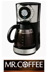 Mr. Coffee Programmable Drip Coffeemaker, 12 Cup, Black Stainless BVMC-EJX37 - Picture 1 of 12