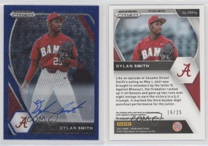 2021 Panini Prizm Draft Picks Blue Donut Circle /25 Dylan Smith #PDP74 Auto