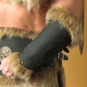 Vintage# Gauntlet Wristband Armor Bracer Wrist Guards Arm Battle Archery Buckle - Picture 1 of 1