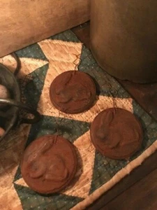 Primitive Bunny Rabbit Peg Hanger Ornament Homestead Country Spring Bowl Filler - Picture 1 of 11