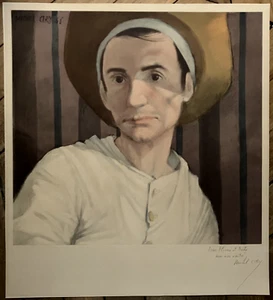 Michel Ciry Lithographie signiert signiert 1968 Selbstporträt Elend Kunst - Bild 1 von 3