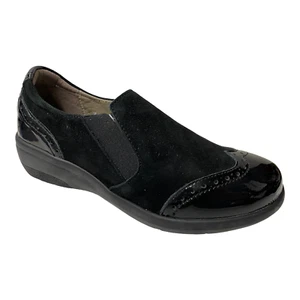 SCARPE MOCASSINO CASUAL DONNA GRUNLAND DOTA SC3542 68 PELLE NERO ORIGINALE AI - Picture 1 of 6