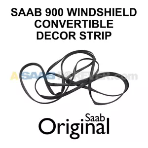 NEW SAAB 900 86-94 OEM CONVERTIBLE WINDSHIELD DECOR STRIP Rubber Trim 6935050 - Picture 1 of 3