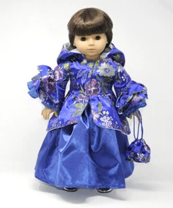 Ropa de muñeca de 18" Chaqueta Brunswick Falda Azul SB0037N Carpátina Ajuste Muñecas AG - Imagen 1 de 5