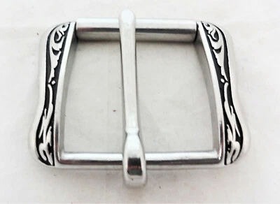 JEREMIAH WATT HORSE SHOE BRAND HARDWARE Jeremiah Watt Flank Roller Buckle 1 3/4" Black Western Saddle Cinch Horse Tack