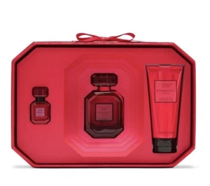 VICTORIA'S SECRET Bombshell Eau de 50ml 3-Piece Gift Set Brand New Red Christmas - Picture 1 of 3