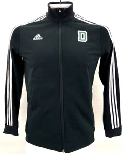 NEW Adidas Dartmouth Big Green Black LS Full Zip Jacket 3-Stripe Sleeve Men's XL - Picture 1 of 9