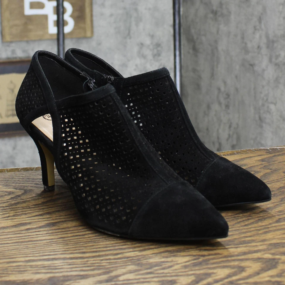 Bella Vita Womens Suede Tiana Pump Heeled Shoes TIANA Black 10WW - Image 1 of 4