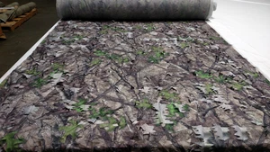 HTC SPRING CAMO TRUE TIMBER 59"W 3D LEAF CUT MESH CAMOUFLAGE FABRIC BLIND GHILLE - Zdjęcie 1 z 7