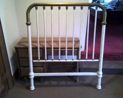 Vintage Brass Bed Head Frame Pre-1960's - Image 1 of 4