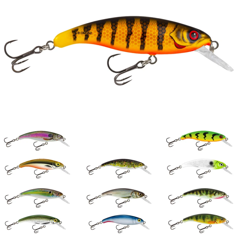 Salmo Slick Stick Wobbler 6cm 4,5g schwimmend Kunstköder Barsch Forelle Köder - Bild 1 von 1