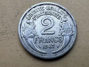 1947 France 2 Francs coin #W129 - Picture 1 of 2