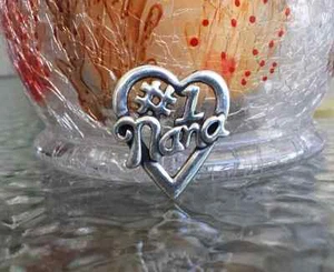 NUMBER #1 NANA 2 HEART PEWTER PINS ALL NEW. - Picture 1 of 1