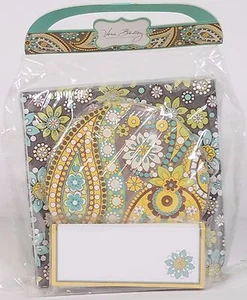 NIP Vera Bradley gray green Lemon Parfait Happy Hour Set coasters napkins - Picture 1 of 5