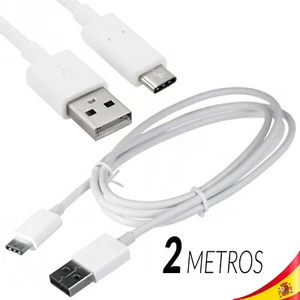 CABLE TIPO C USB Blanco para smartphones carga datos telefonos movil 3.0A Fast - Imagen 1 de 6