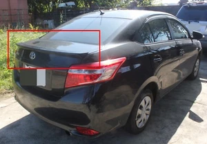 Rear Lip Spoiler Fits For Toyota YARIS 4D Sedan VIOS 2014-2017 ABS Unpainted - Picture 1 of 7