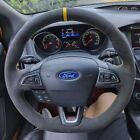 Custom Car Steering Wheel Cover Suede For Ford Focus (RS | ST | ST-Line) Kuga