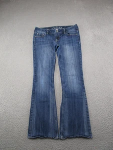 Pantalones de mezclilla elásticos azules corte bota Y2K American Eagle Artist para mujer talla 10 regular - Imagen 1 de 15