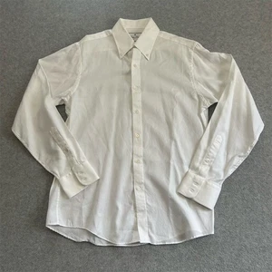 Camisa Brooks Brothers para hombre 15,5-35 blanca Thomas Mason abotonada - Imagen 1 de 9
