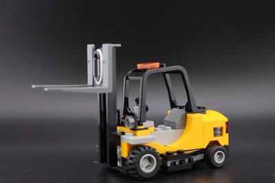 LEGO® City 60198 ¡Solo carretilla elevadora de tren de carga! NUEVA máquina de carretilla elevadora amarilla Foto 1 de 4