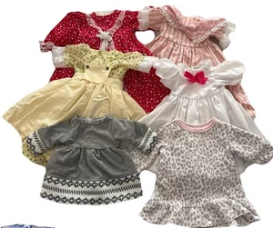 Abiti vintage colori assortiti per bambola taglia media lotto di 6 - Foto 1 di 6
