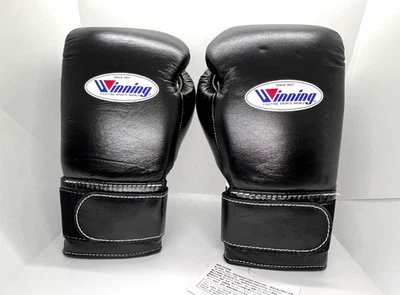 Winning Boxhandschuhe 12oz MS-400B schwarz Profi Band Typ JAPAN - Bild 1 von 4