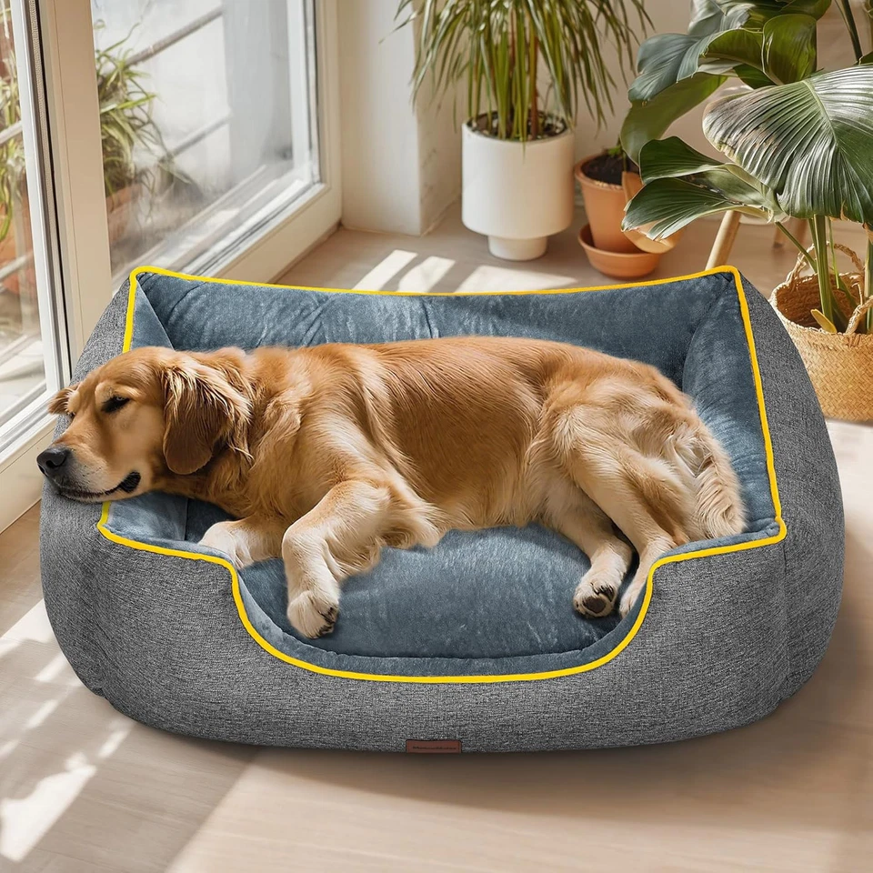 Cama calmante ortopédica para mascotas 44" suave gato perro nido casa doble cara cubierta lavable Foto 1 de 4