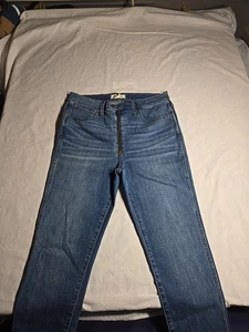 Madewell 10" High-Rise Roadtripper Jeans Size 30 Exposed Zipper - Picture 1 of 11