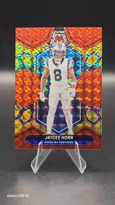 2024 Panini Mosaic - Jaycee Horn #35 Choice Fusion Red & Yellow Mosaic Prizm /80 - Bild 1 von 2