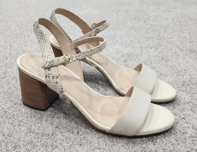 Sandalia Cole Haan Josie Tacón Bloque Estampado Serpiente 8.5 EE. UU. Foto 1 de 4