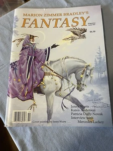 Vintage 1993 Marion Bradley’s Fantasy Magazine #19 Signed By Artist Janny Wurts - Picture 1 of 6
