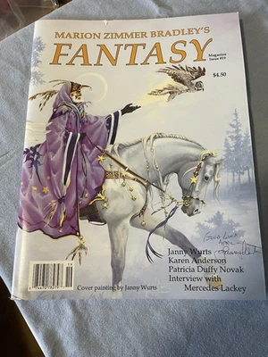 Vintage 1993 Marion Bradley’s Fantasy Magazine #19 Signed By Artist Janny Wurts - Image 1 of 4