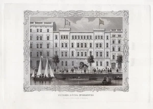 HAMBURGO: Victoria Hotel, grabado en acero original, James Gray 1852 - Imagen 1 de 1