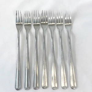 Supreme Cutlery Vintage Stainless Japan Flatware Cocktail/Seafood Forks Lot Of 7 - Picture 1 of 13