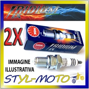 KIT 2 CANDELE NGK IRIDIUM SPARK PLUG BPR7EIX BMW R 45 26kW 475 1983 - Foto 1 di 1