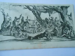 Gravure 1854 - Campement de Bohémiens - Picture 1 of 1