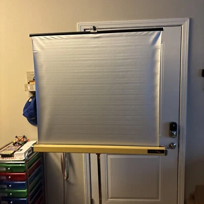 "Pantalla de proyección portátil vintage Knox Panorama 39x 35"" hecha en EE. UU. CON CAJA ORIGINAL" Foto 1 de 4