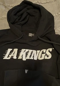 LOS ANGELES KINGS Hockey New Era NHL Black Hoodie Women's MEDIUM Sweatshirt - Picture 1 of 3